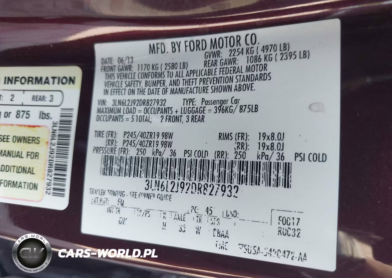 2013 Lincoln Mkz VIN:3LN6L2J92DR827932 - 9
