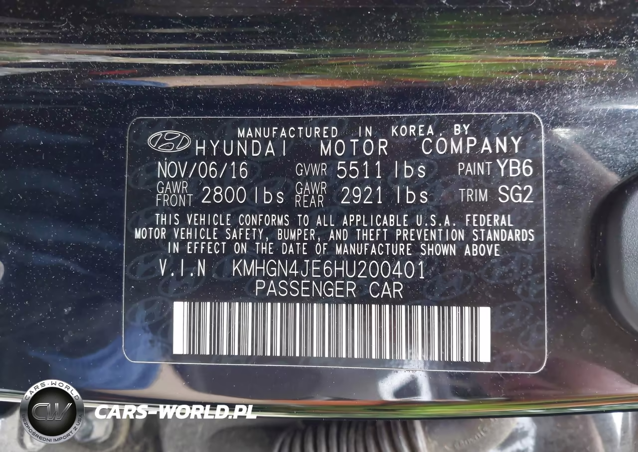 2017 Genesis G80 3.8 VIN:KMHGN4JE6HU200401 - 9