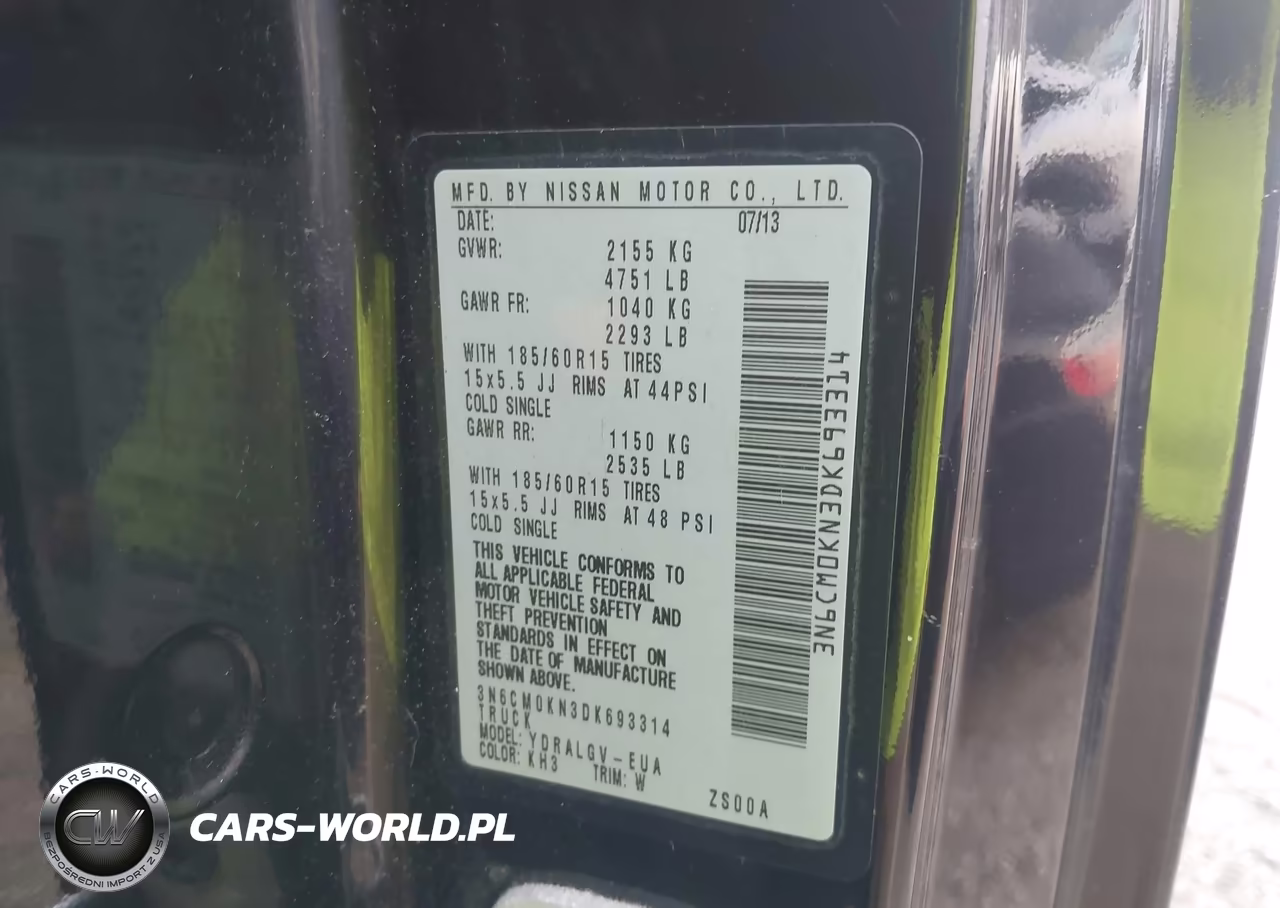 2013 Nissan Nv200 Sv VIN:3N6CM0KN3DK693314 - 9