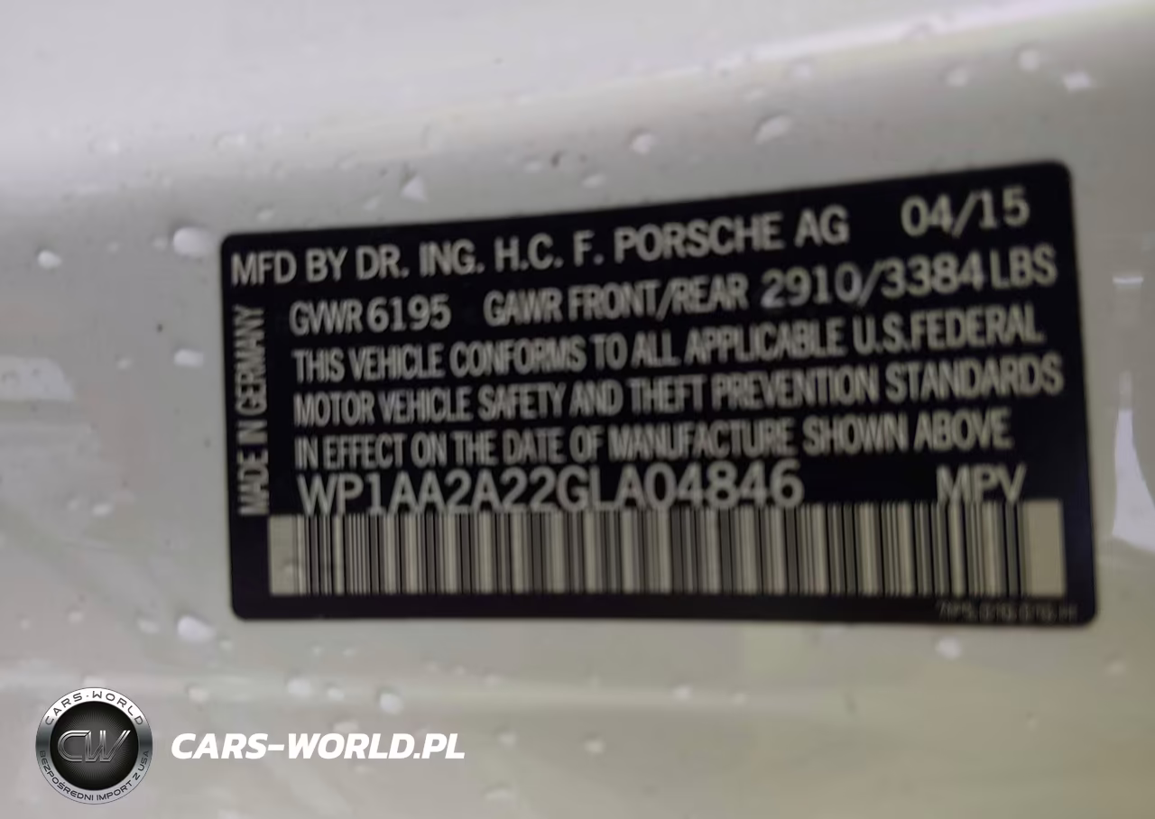 2016 Porsche Cayenne VIN:WP1AA2A22GLA04846 - 9