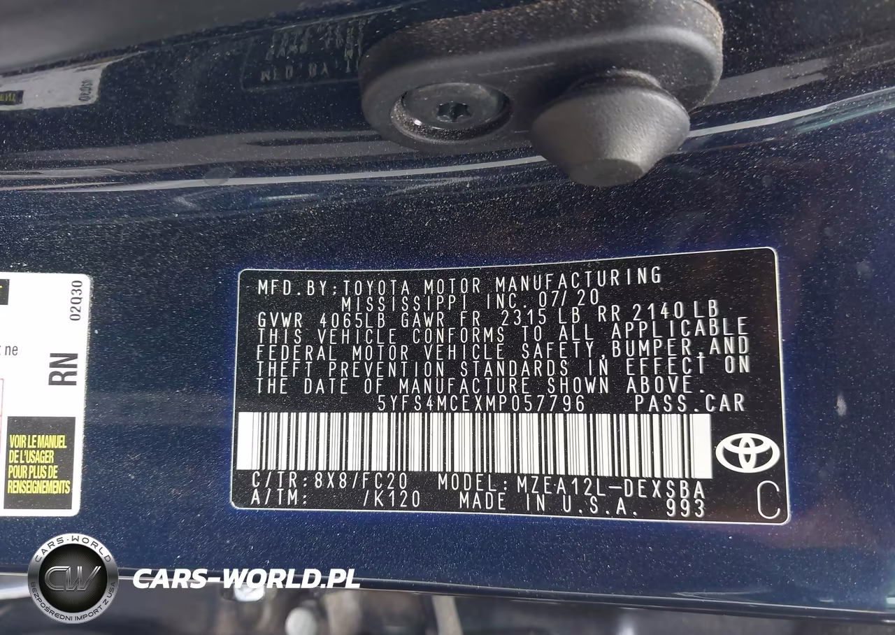 2021 Toyota Corolla Se VIN:5YFS4MCEXMP057796 - 9