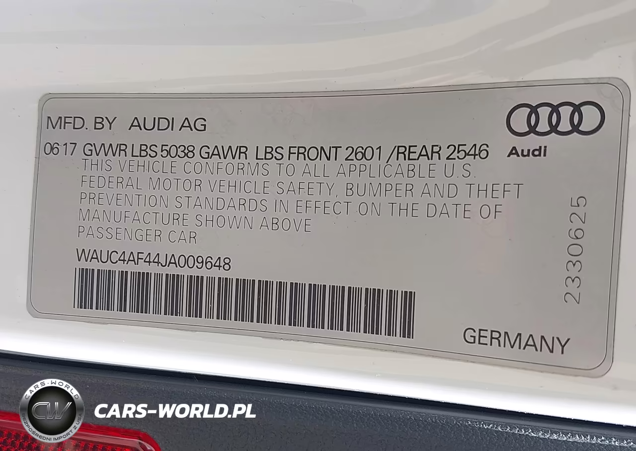 2018 Audi S4 3.0T Premium Plus VIN:WAUC4AF44JA009648 - 9