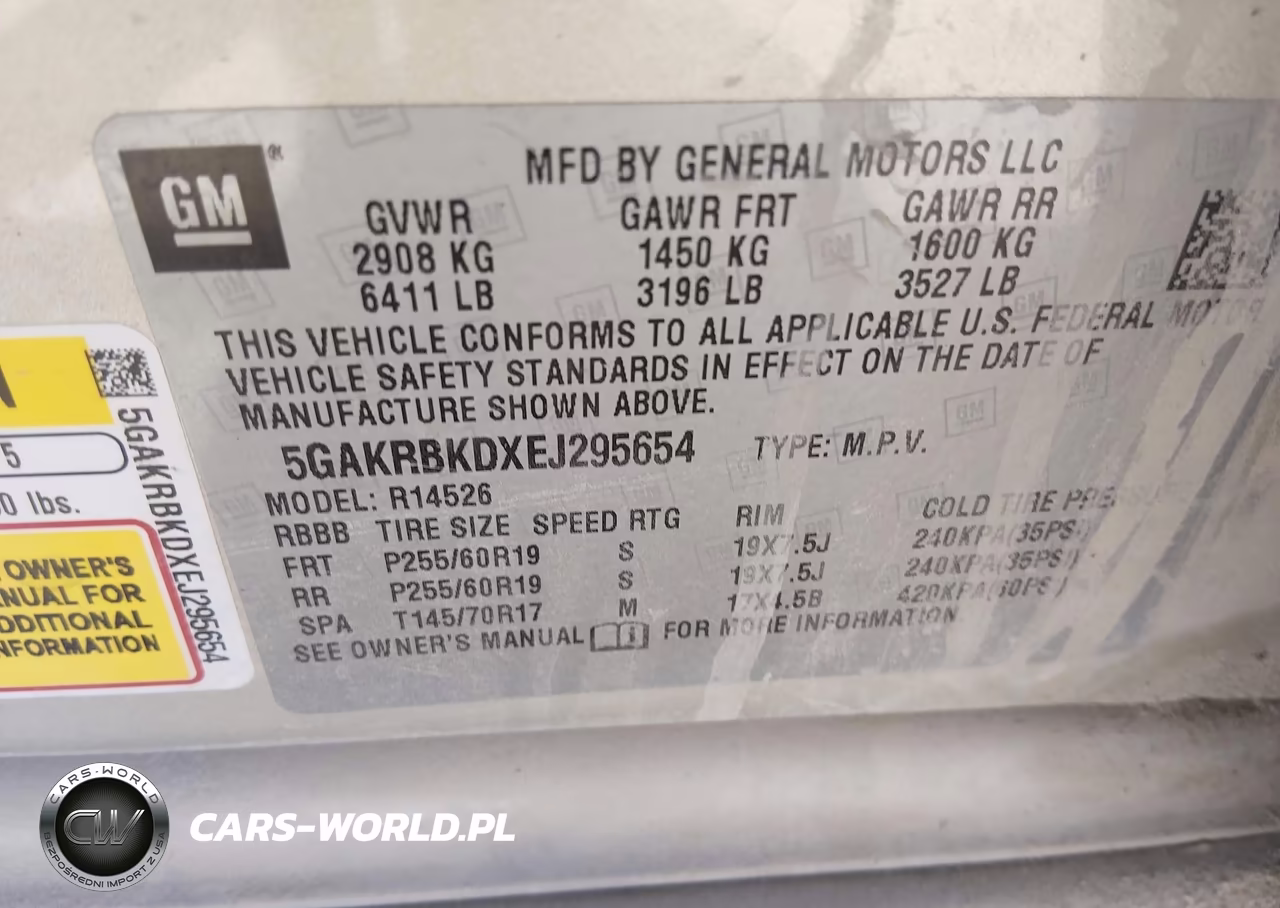 2014 Buick Enclave Leather VIN:5GAKRBKDXEJ295654 - 9