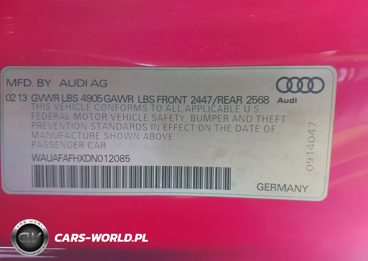 2013 Audi A5 2.0T Premium VIN:WAUAFAFHXDN012085 - 9