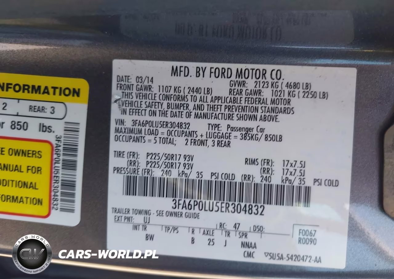 2014 Ford Fusion Hybrid Se VIN:3FA6P0LU5ER304832 - 9