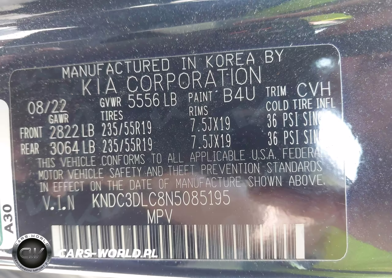 2022 Kia Ev6 Wind VIN:KNDC3DLC8N5085195 - 9