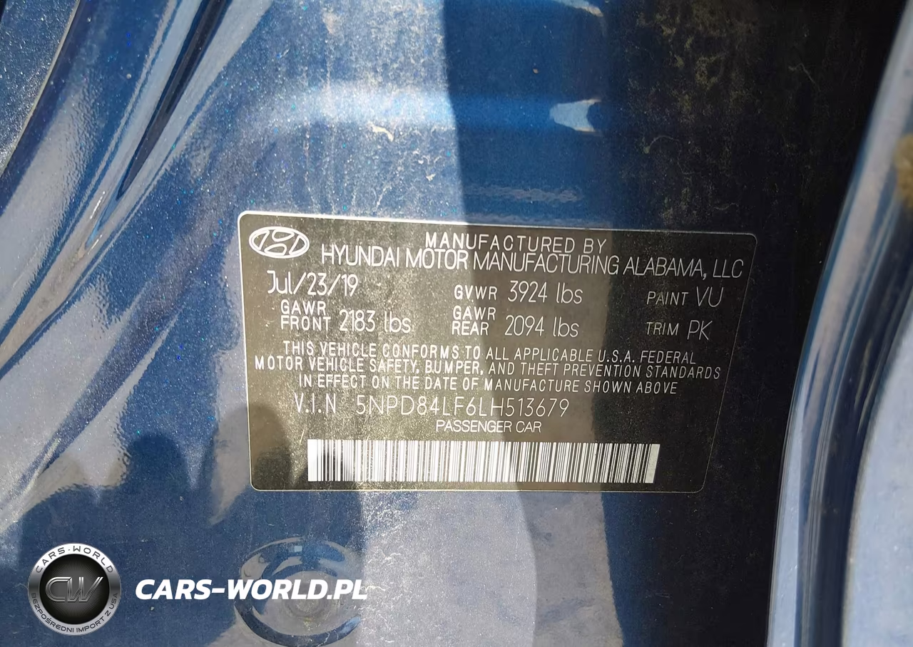 2020 Hyundai Elantra Sel VIN:5NPD84LF6LH513679 - 9