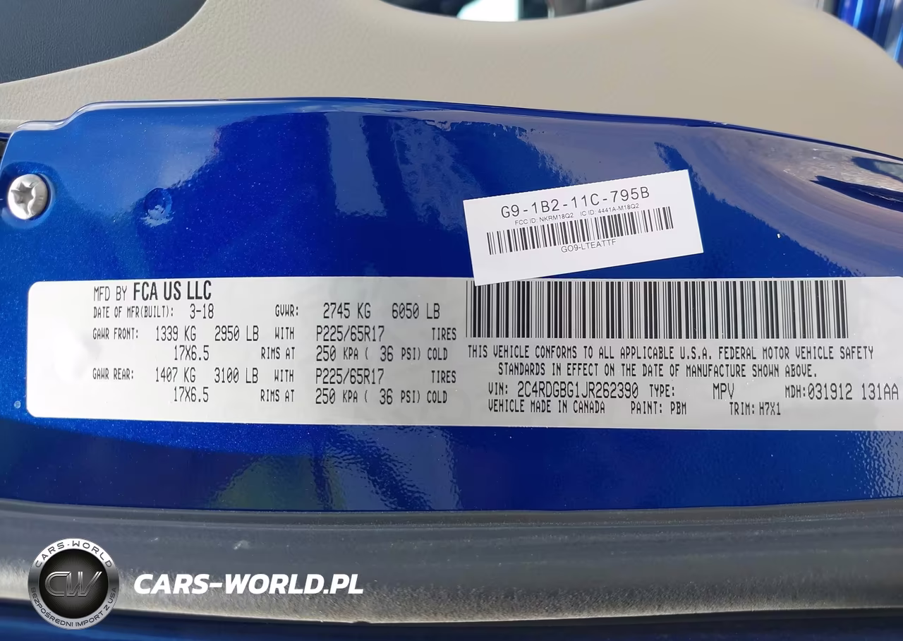 2018 Dodge Grand Caravan Se VIN:2C4RDGBG1JR262390 - 9