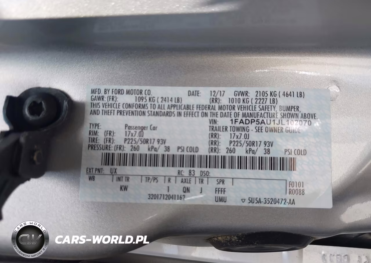 2018 Ford C-Max Hybrid Se VIN:1FADP5AU1JL102070 - 9