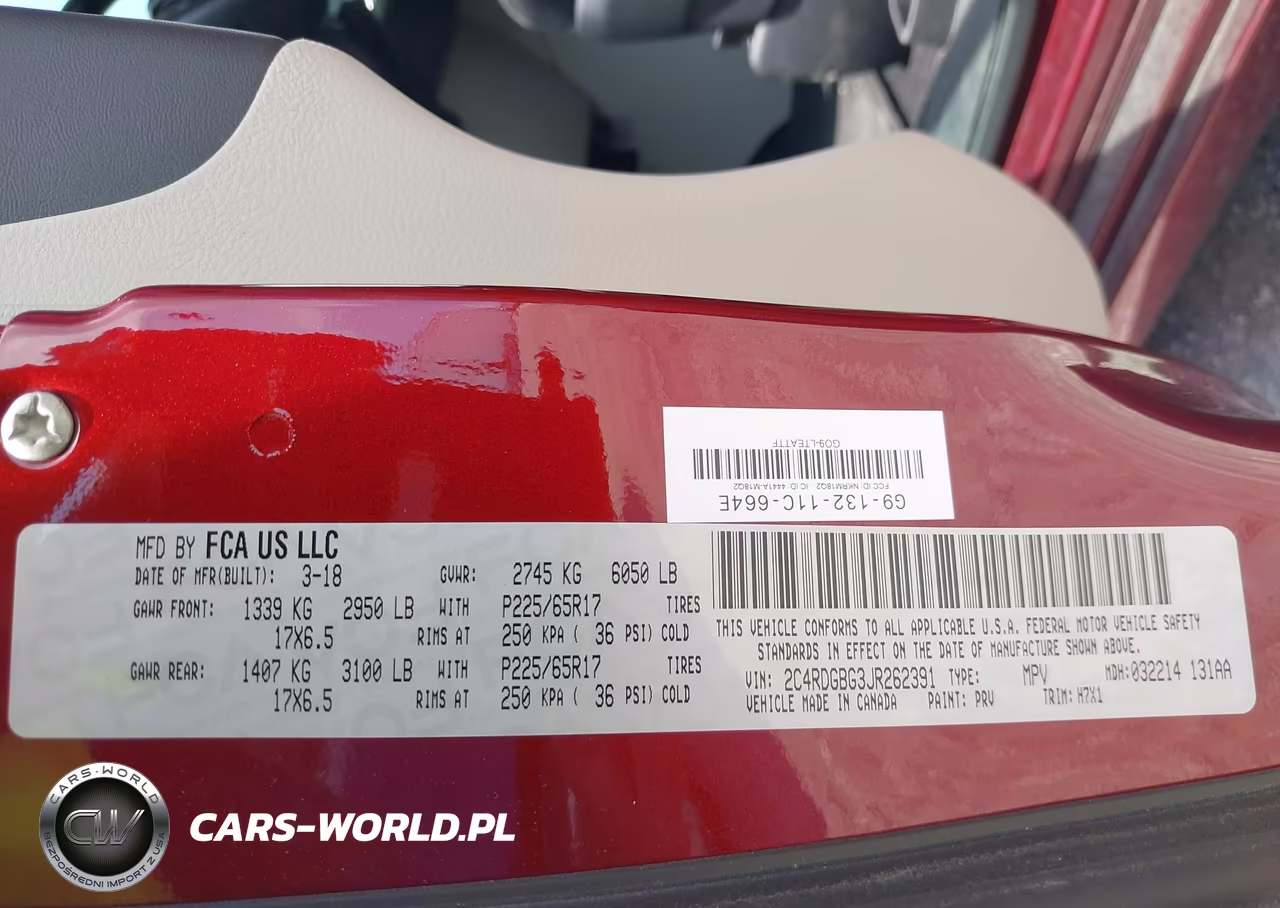 2018 Dodge Grand Caravan Se VIN:2C4RDGBG3JR262391 - 9