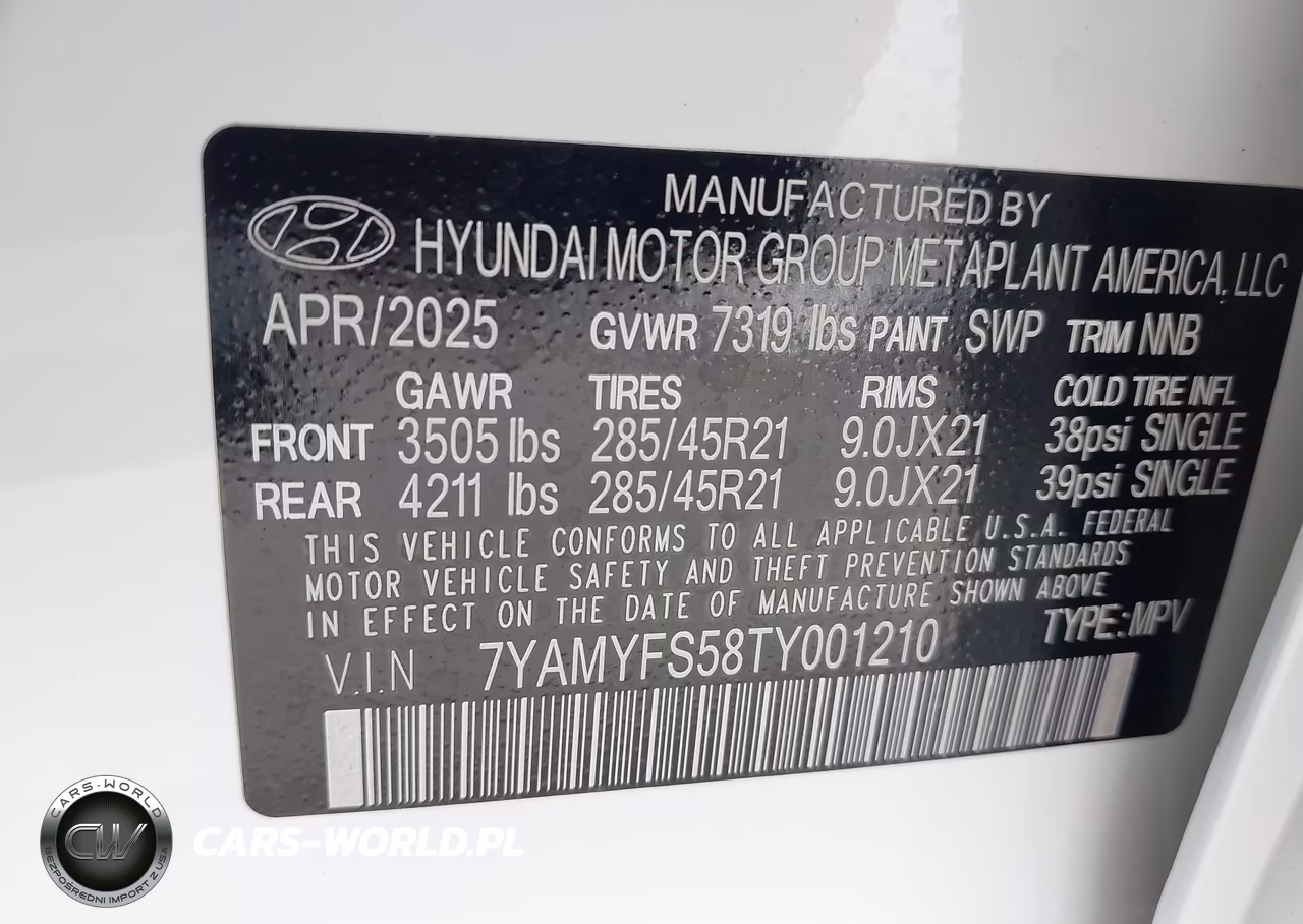 2026 Hyundai Ioniq 9 Performance Calligraphy VIN:7YAMYFS58TY001210 - 9