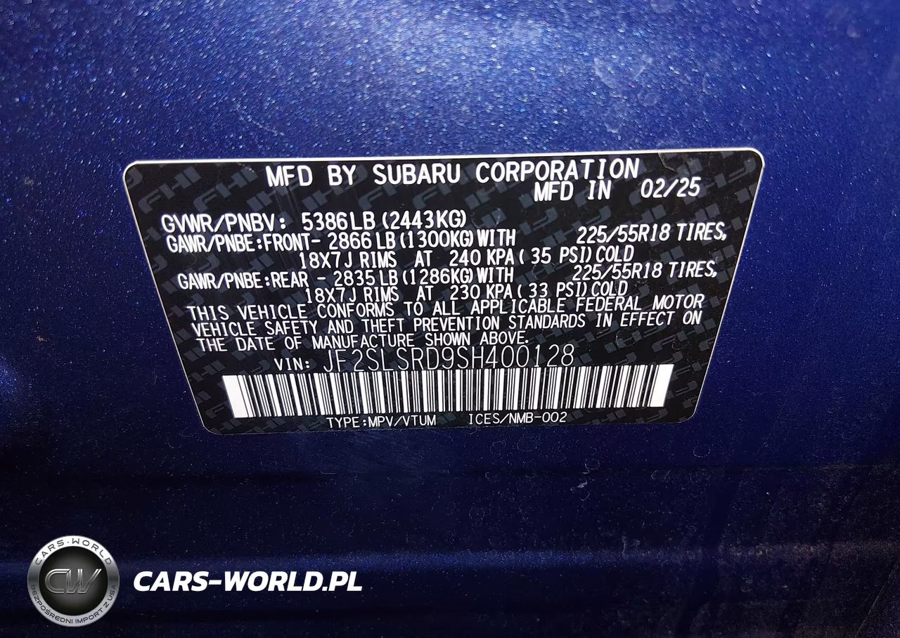 2025 Subaru Forester Limited Hybrid VIN:JF2SLSRD9SH400128 - 9