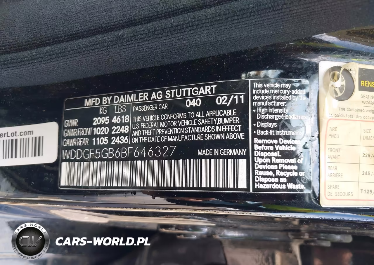 2011 Mercedes-Benz C 350 Sport VIN:WDDGF5GB6BF646327 - 9