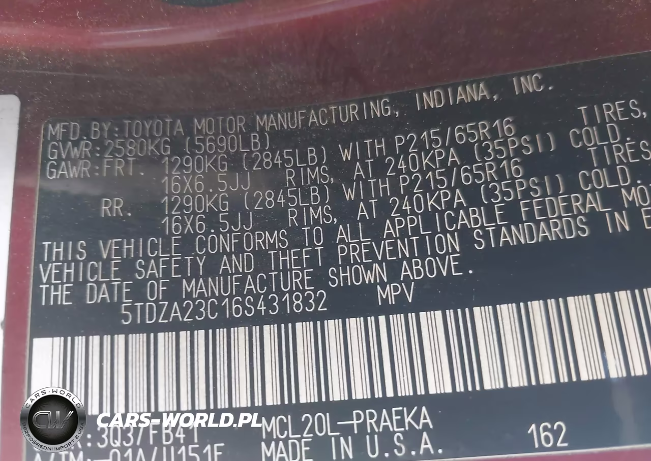 2006 Toyota Sienna Ce VIN:5TDZA23C16S431832 - 9