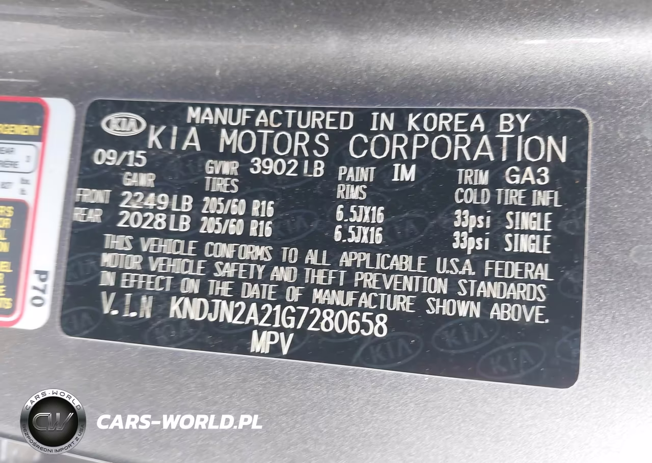 2016 Kia Soul VIN:KNDJN2A21G7280658 - 9