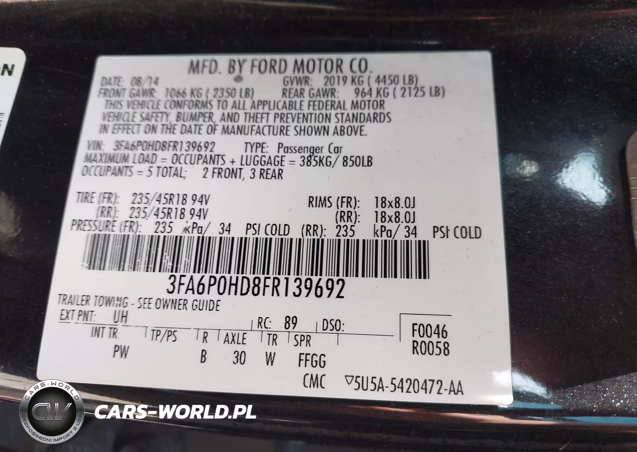 2015 Ford Fusion Se VIN:3FA6P0HD8FR139692 - 9