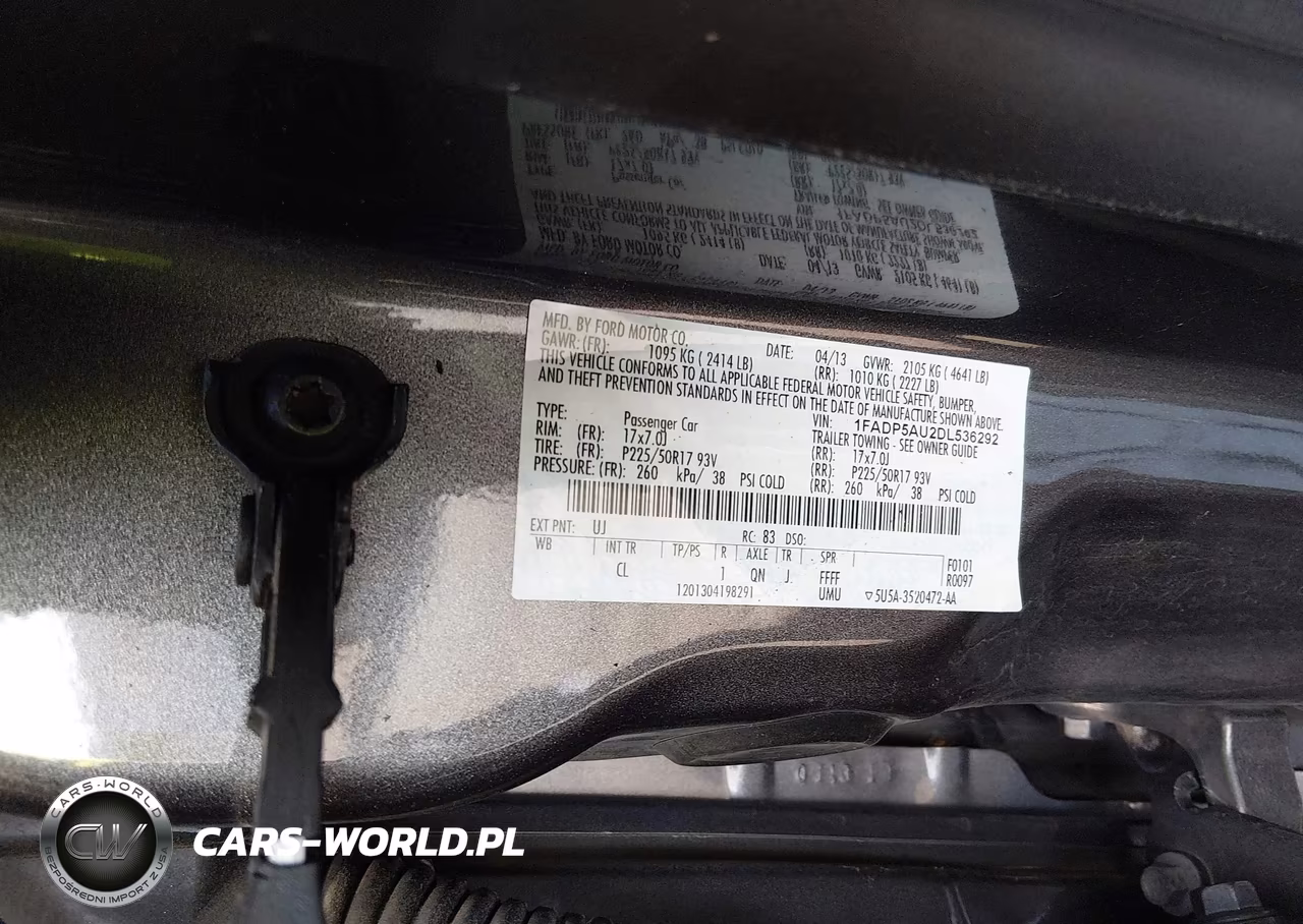 2013 Ford C-Max Hybrid Se VIN:1FADP5AU2DL536292 - 9