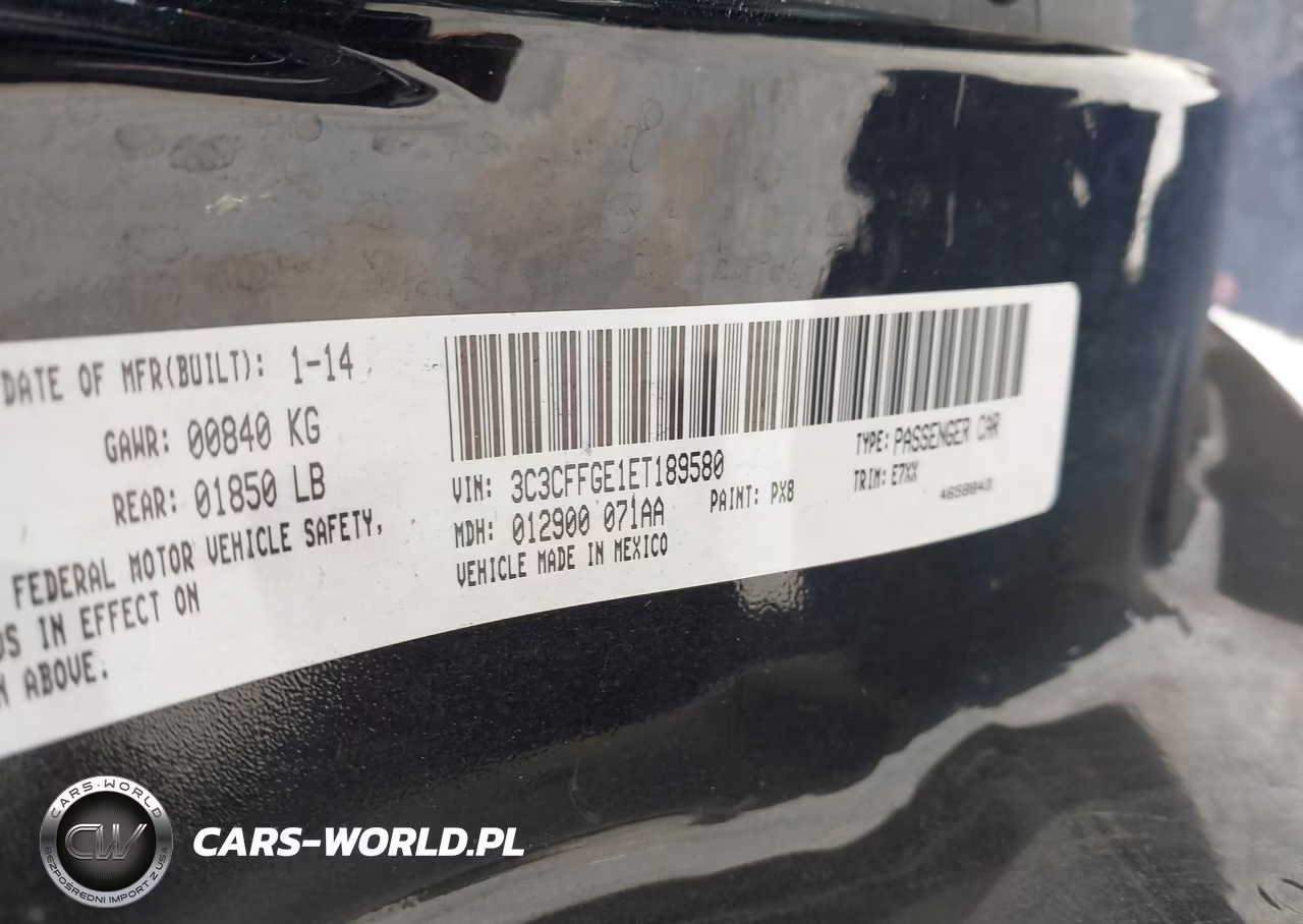 2014 Fiat 500E Battery Electric VIN:3C3CFFGE1ET189580 - 9