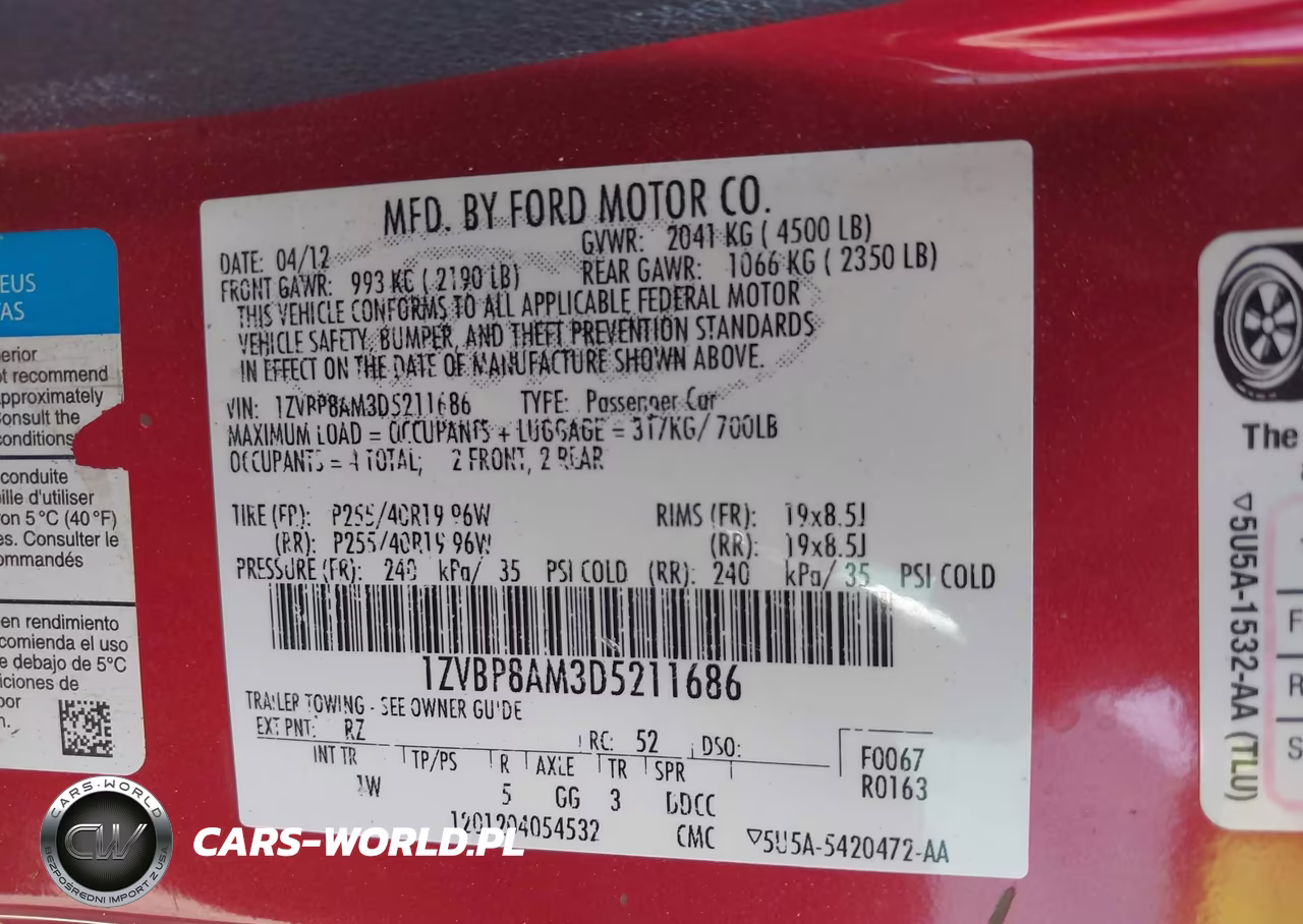 2013 Ford Mustang V6 VIN:1ZVBP8AM3D5211686 - 9