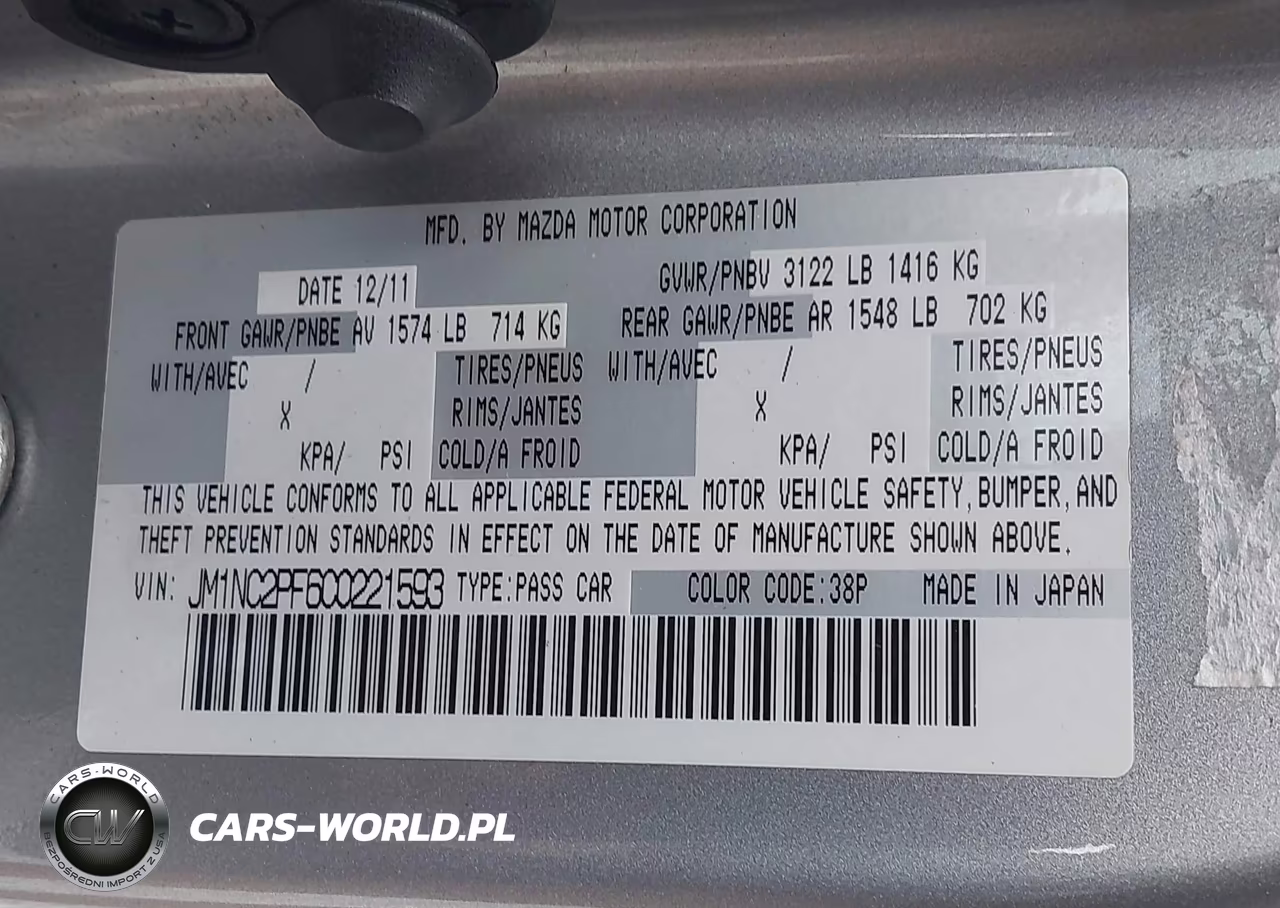 2012 Mazda Mx-5 Miata Grand Touring VIN:JM1NC2PF6C0221593 - 9