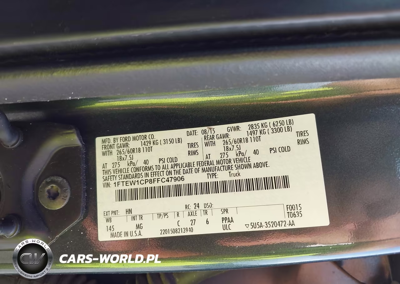 2015 Ford F-150 Xlt VIN:1FTEW1CP8FFC47906 - 9
