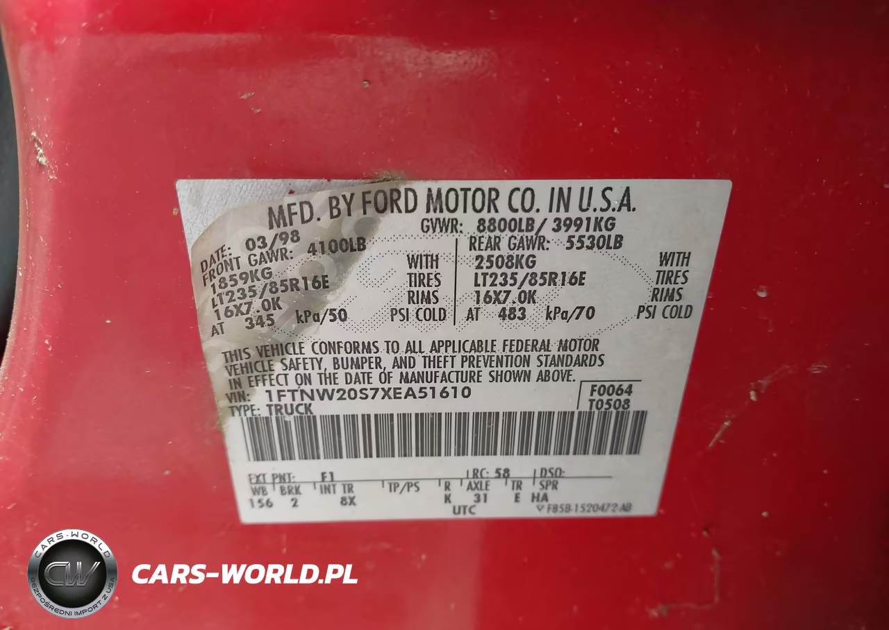 1999 Ford F-250 Lariat-Xl-Xlt VIN:1FTNW20S7XEA51610 - 9
