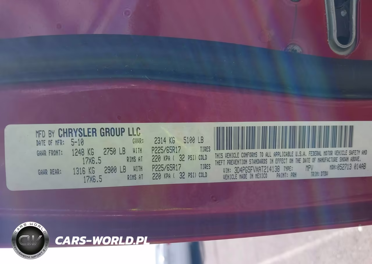 2010 Dodge Journey Sxt VIN:3D4PG5FVXAT214138 - 9
