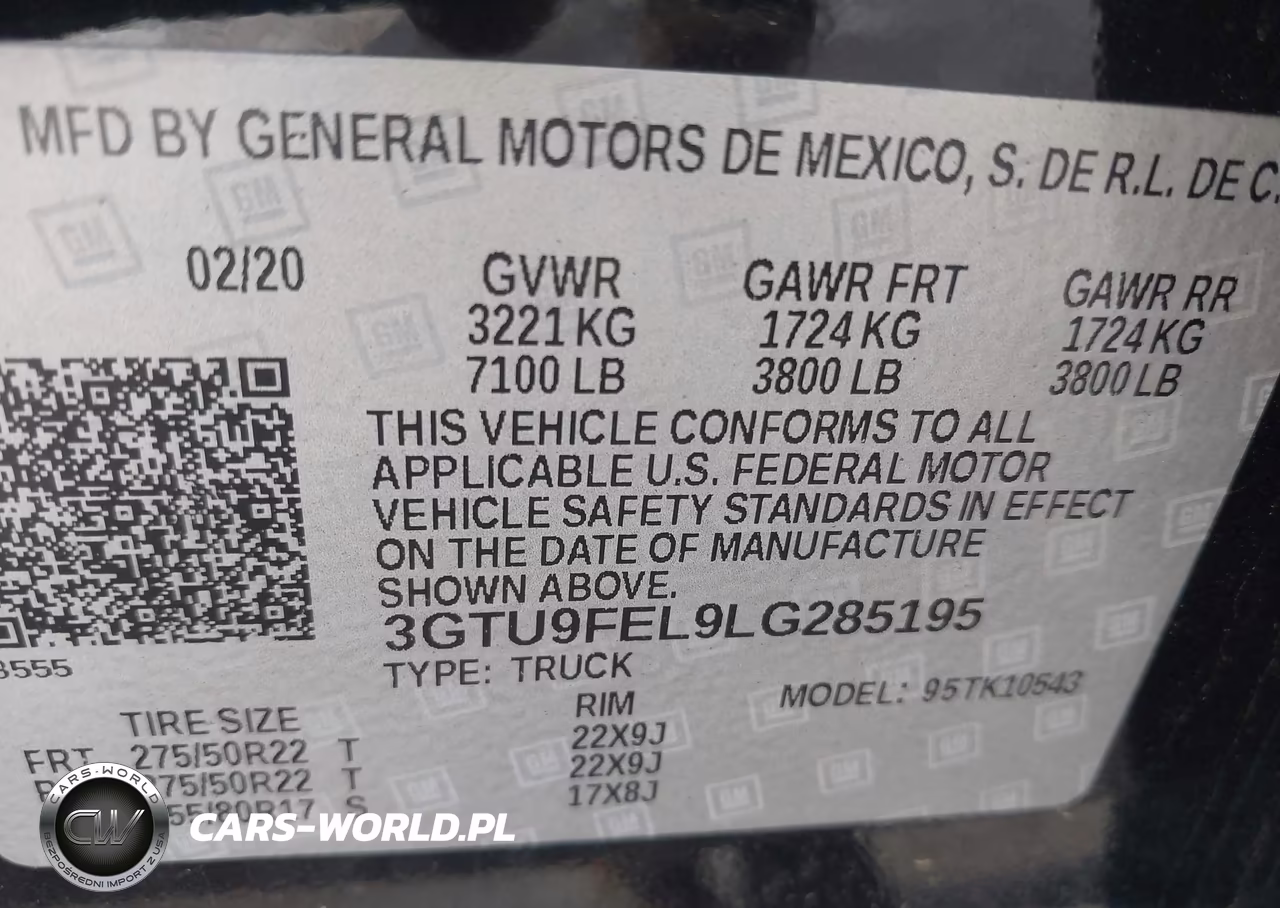 2020 GMC Sierra 1500 VIN:3GTU9FEL9LG285195 - 9
