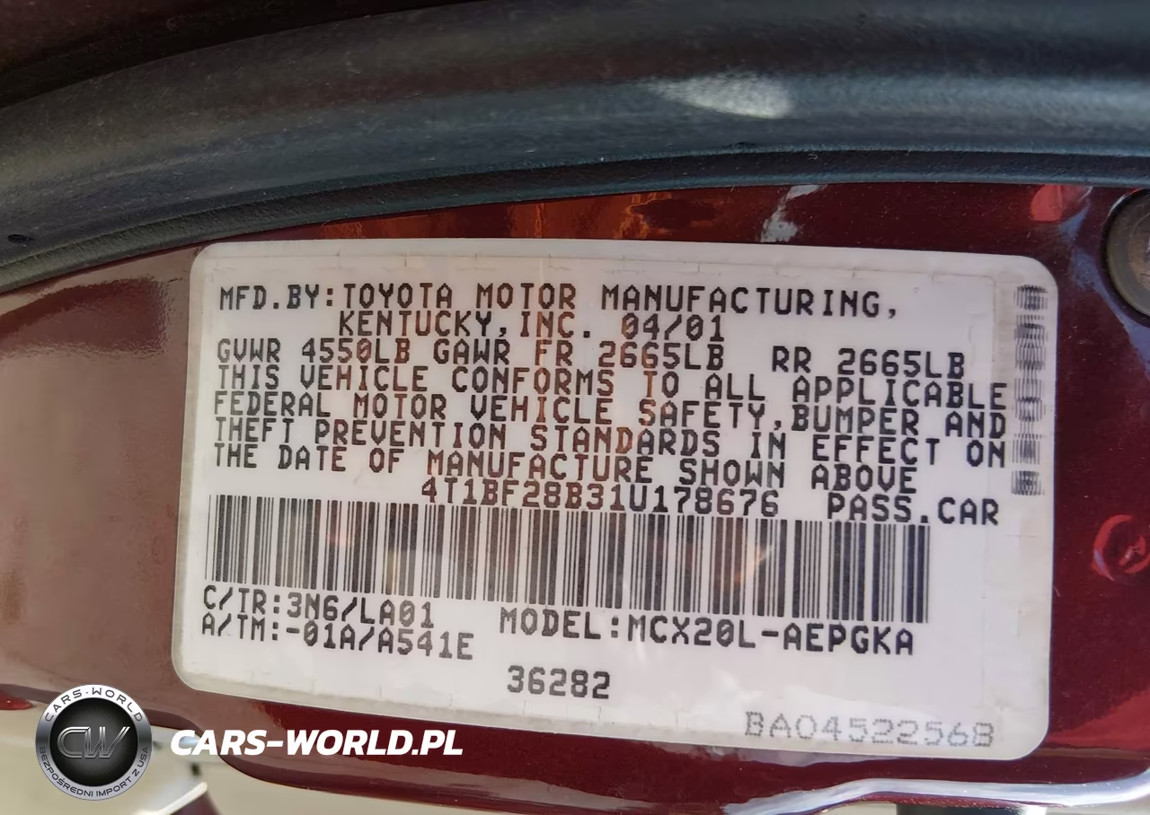 2001 Toyota Avalon Xls VIN:4T1BF28B31U178676 - 9
