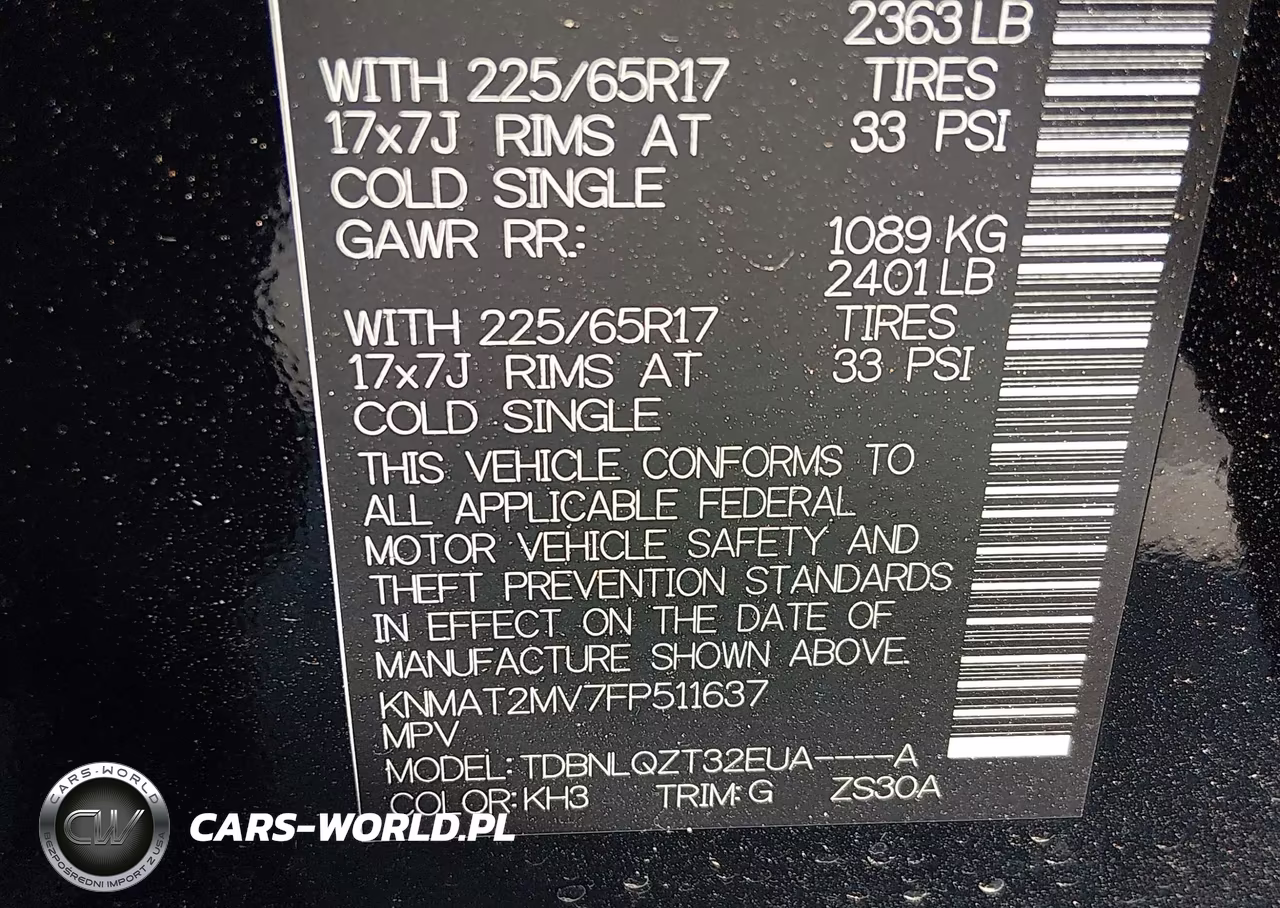 2015 Nissan Rogue Sv VIN:KNMAT2MV7FP511637 - 9