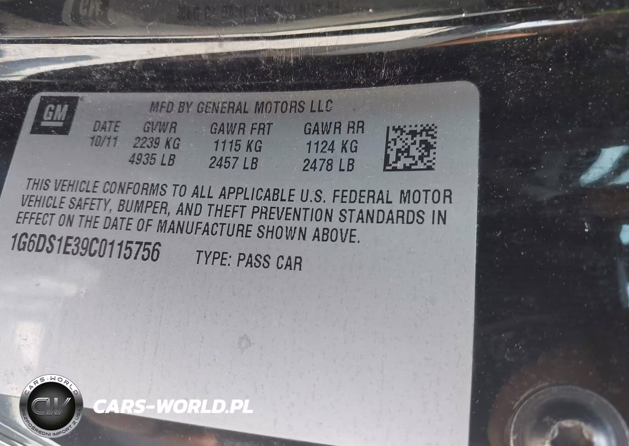 2012 Cadillac Cts Premium VIN:1G6DS1E39C0115756 - 9
