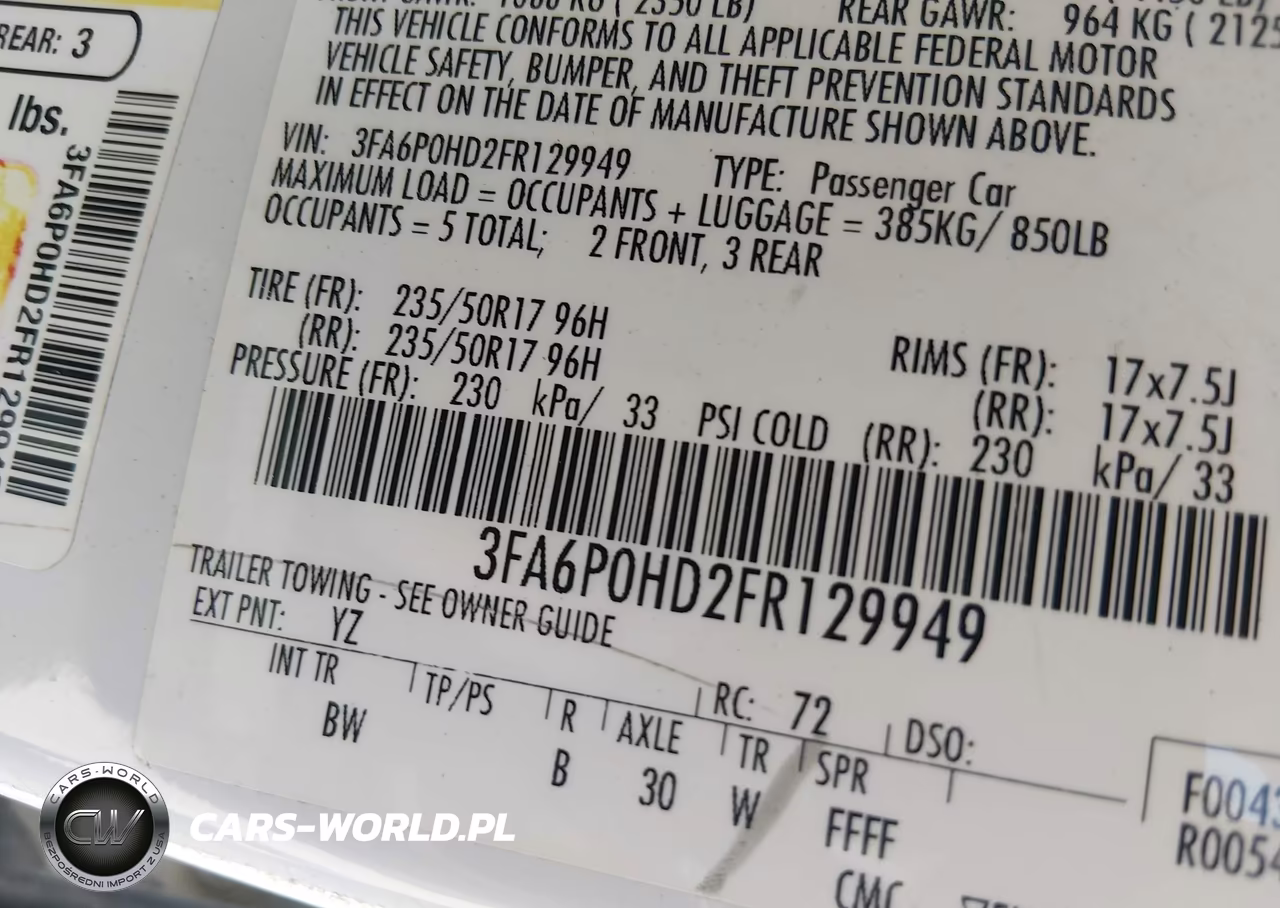 2015 Ford Fusion Se VIN:3FA6P0HD2FR129949 - 9