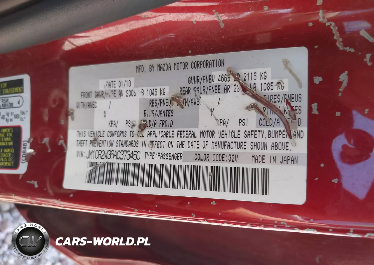 2010 Mazda Mazda5 Sport VIN:JM1CR2W36A0373450 - 9