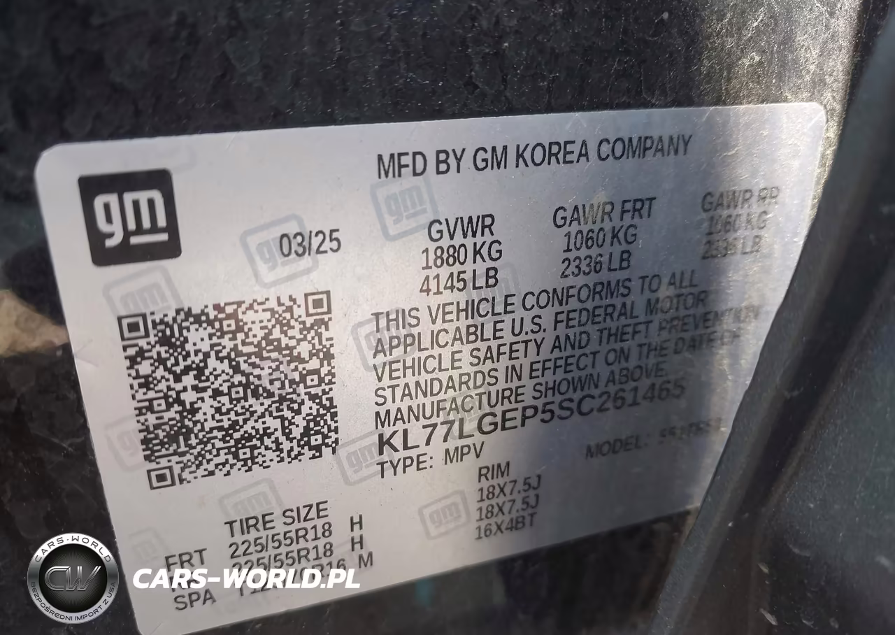 2025 Chevrolet Trax Fwd 1Rs VIN:KL77LGEP5SC261465 - 9