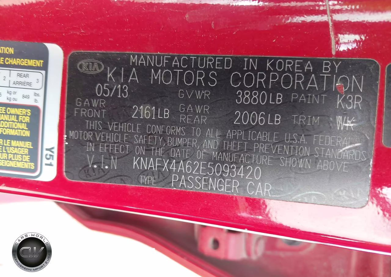 2014 Kia Forte Lx VIN:KNAFX4A62E5093420 - 9