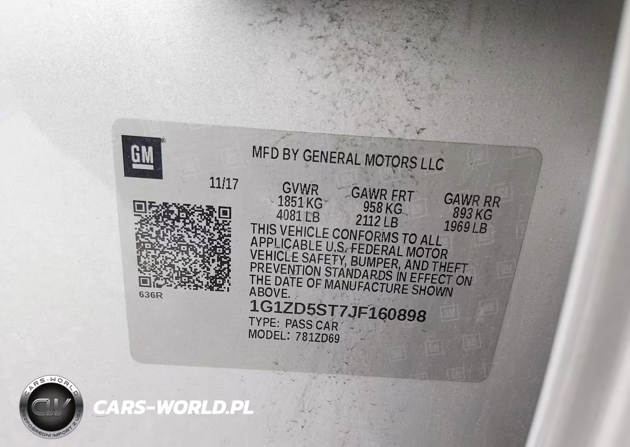 2018 Chevrolet Malibu Lt VIN:1G1ZD5ST7JF160898 - 9
