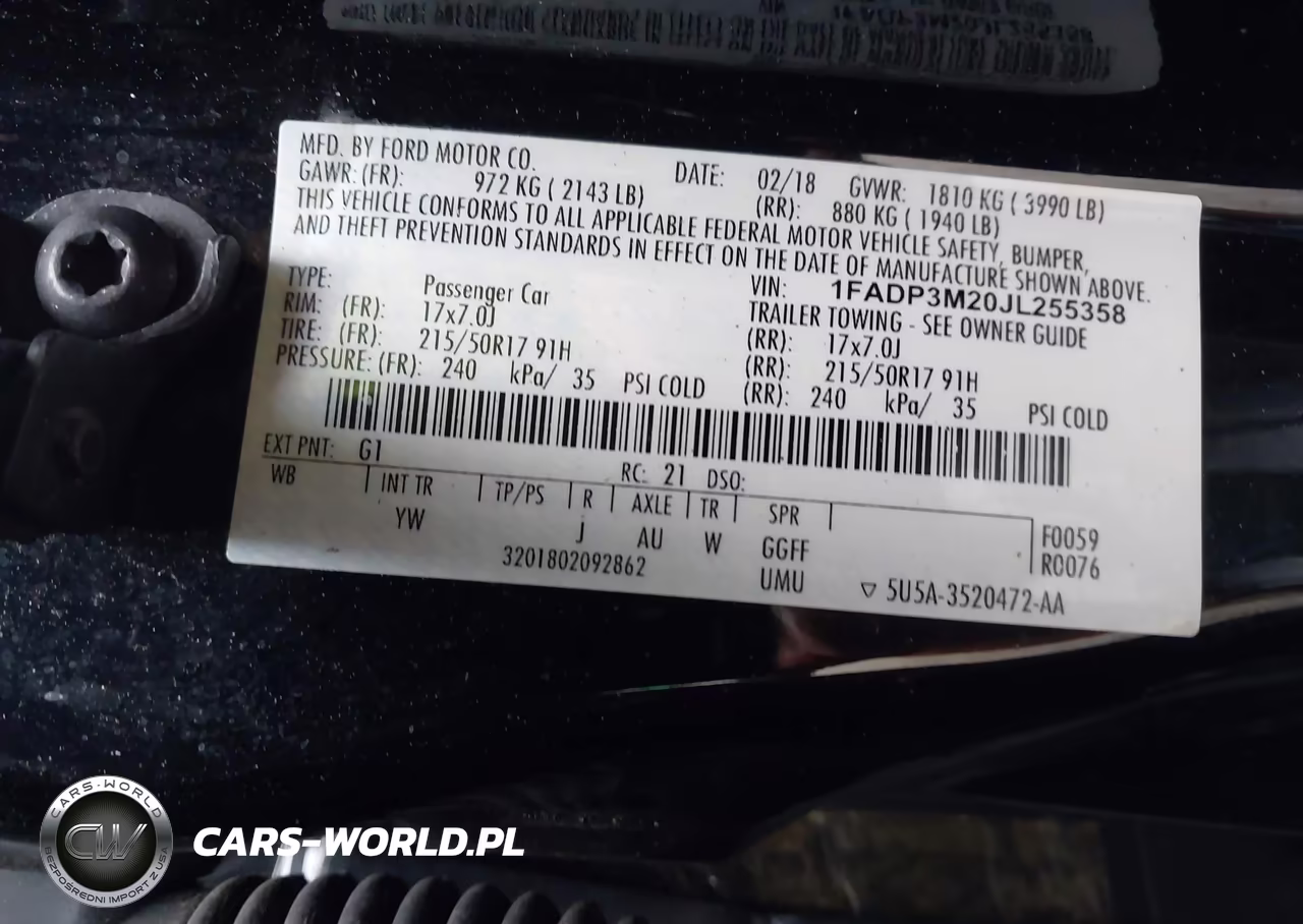 2018 Ford Focus Sel VIN:1FADP3M20JL255358 - 9