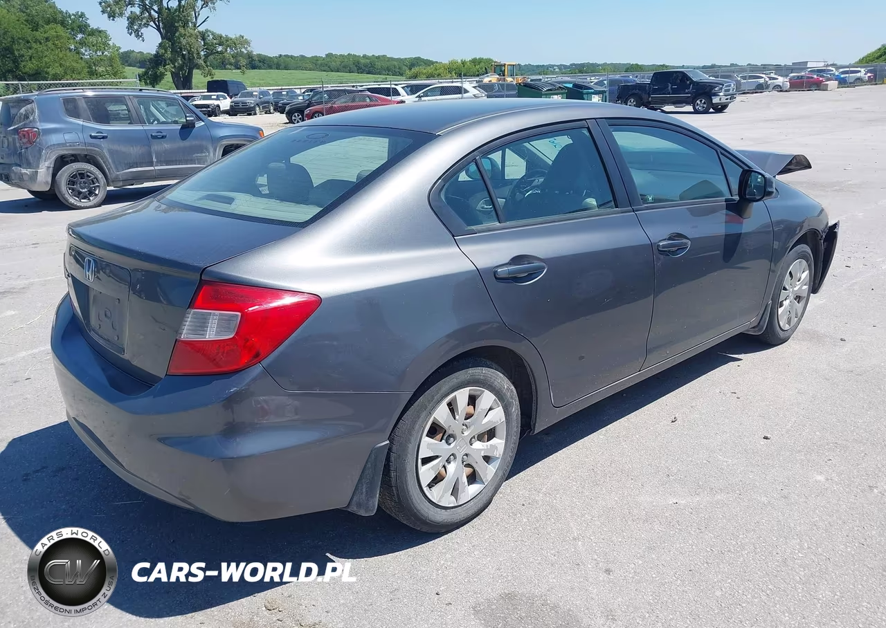 2012 Honda Civic Lx VIN:2HGFB2E57CH541231 - 4