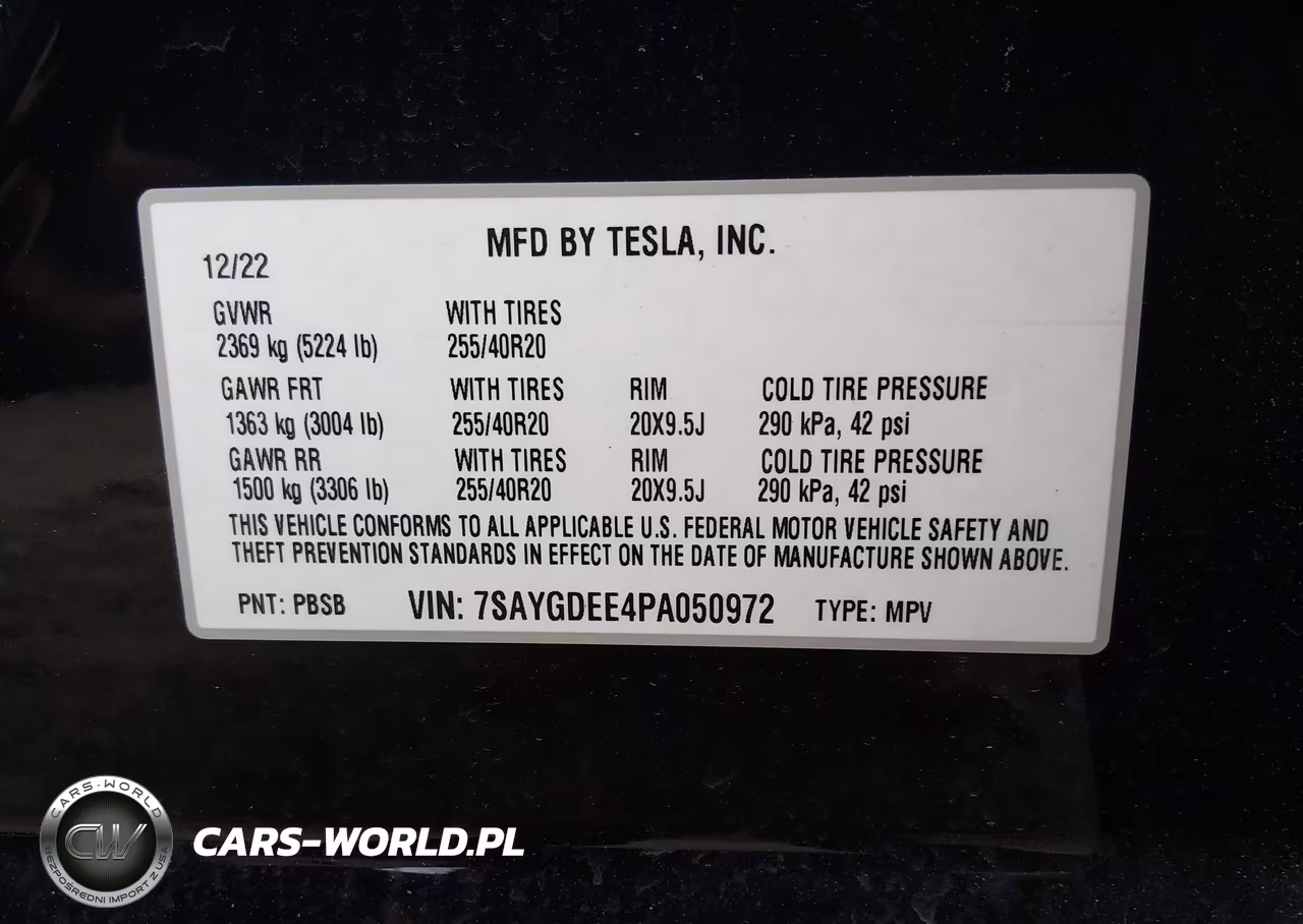 2023 Tesla Model Y Awd-Long Range Dual Motor All-Wheel Drive VIN:7SAYGDEE4PA050972 - 9