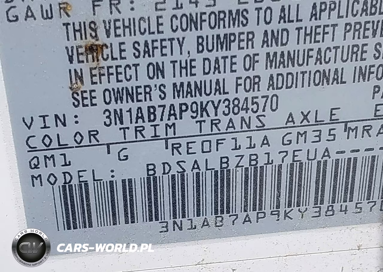 2019 Nissan Sentra S VIN:3N1AB7AP9KY384570 - 9