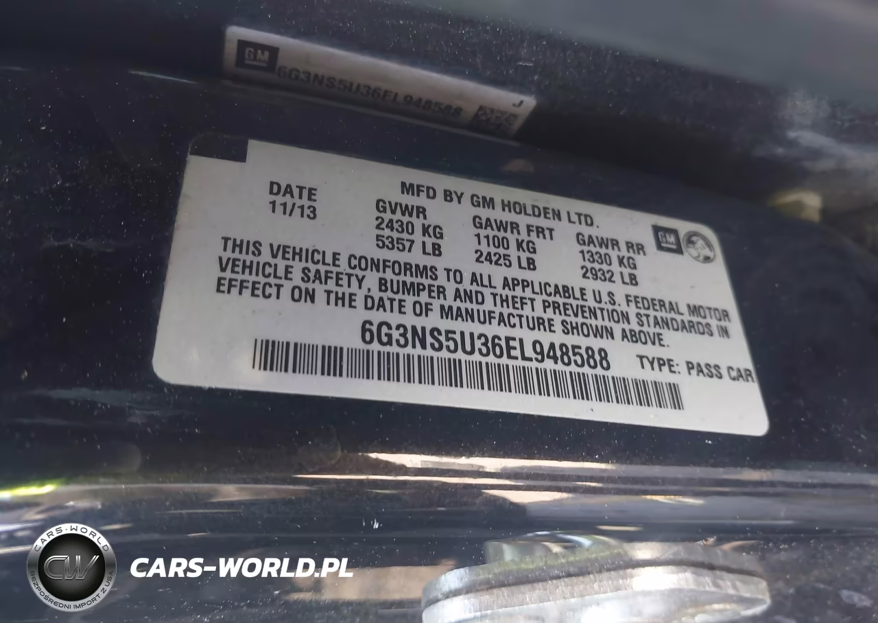 2014 Chevrolet Caprice Police VIN:6G3NS5U36EL948588 - 9