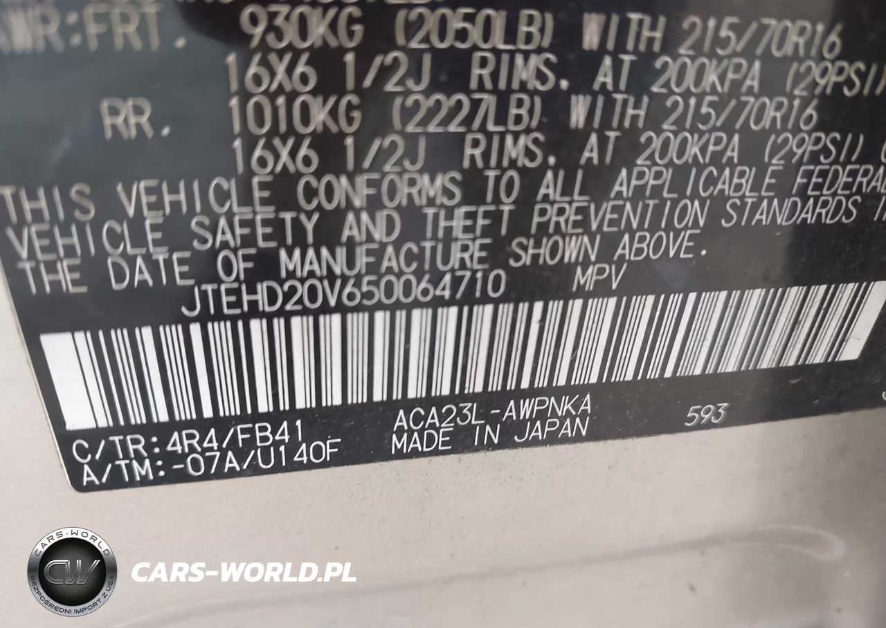 2005 Toyota Rav4 VIN:JTEHD20V650064710 - 9