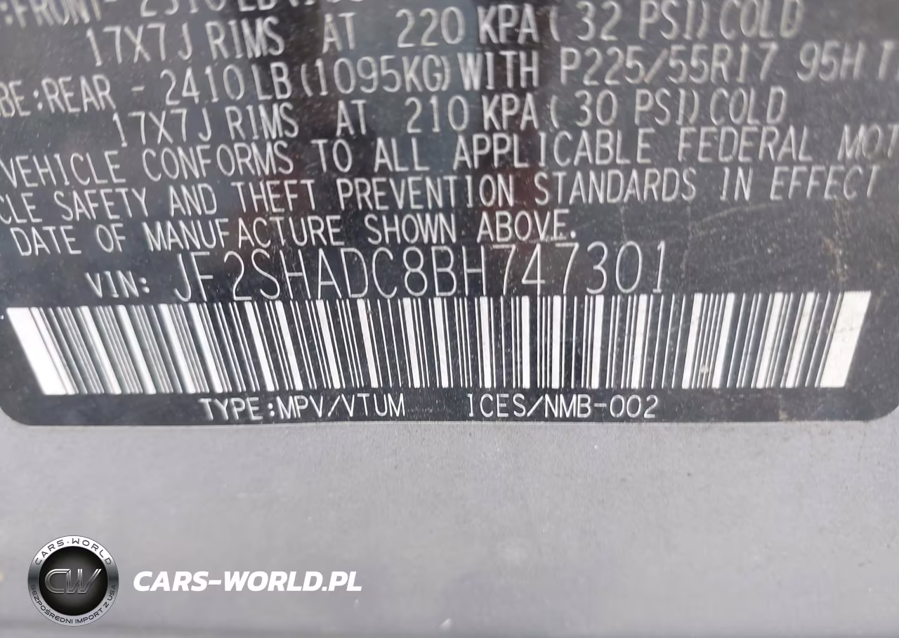 2011 Subaru Forester 2.5X Premium VIN:JF2SHADC8BH747301 - 9