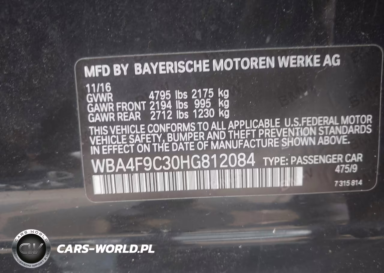 2017 BMW 430I Gran Coupe xDrive VIN:WBA4F9C30HG812084 - 9