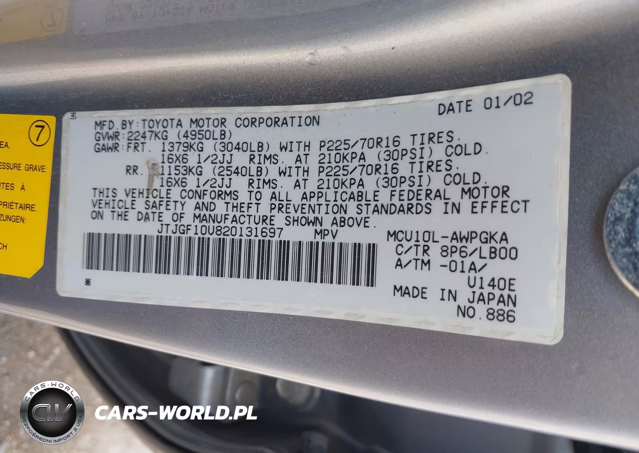2002 Lexus Rx 300 VIN:JTJGF10U820131697 - 9