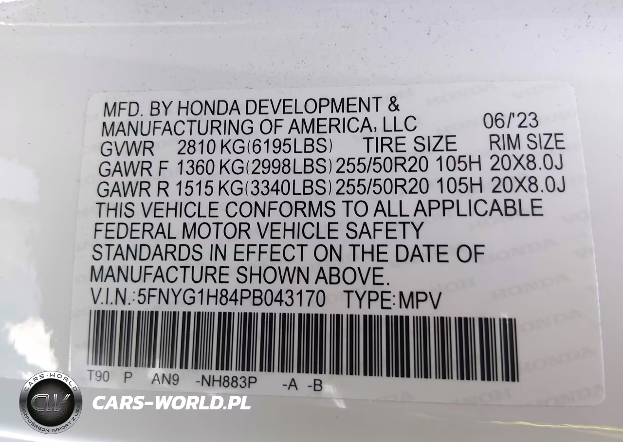 2023 Honda Pilot Awd Elite VIN:5FNYG1H84PB043170 - 9