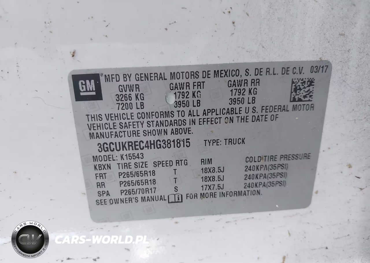 2017 Chevrolet Silverado 1500 Lt VIN:3GCUKREC4HG381815 - 9