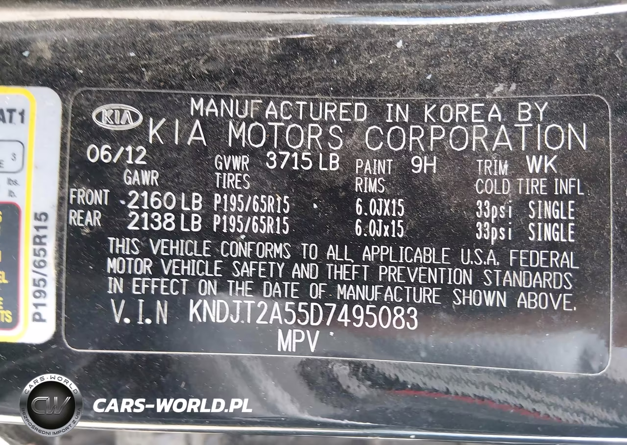 2013 Kia Soul VIN:KNDJT2A55D7495083 - 9