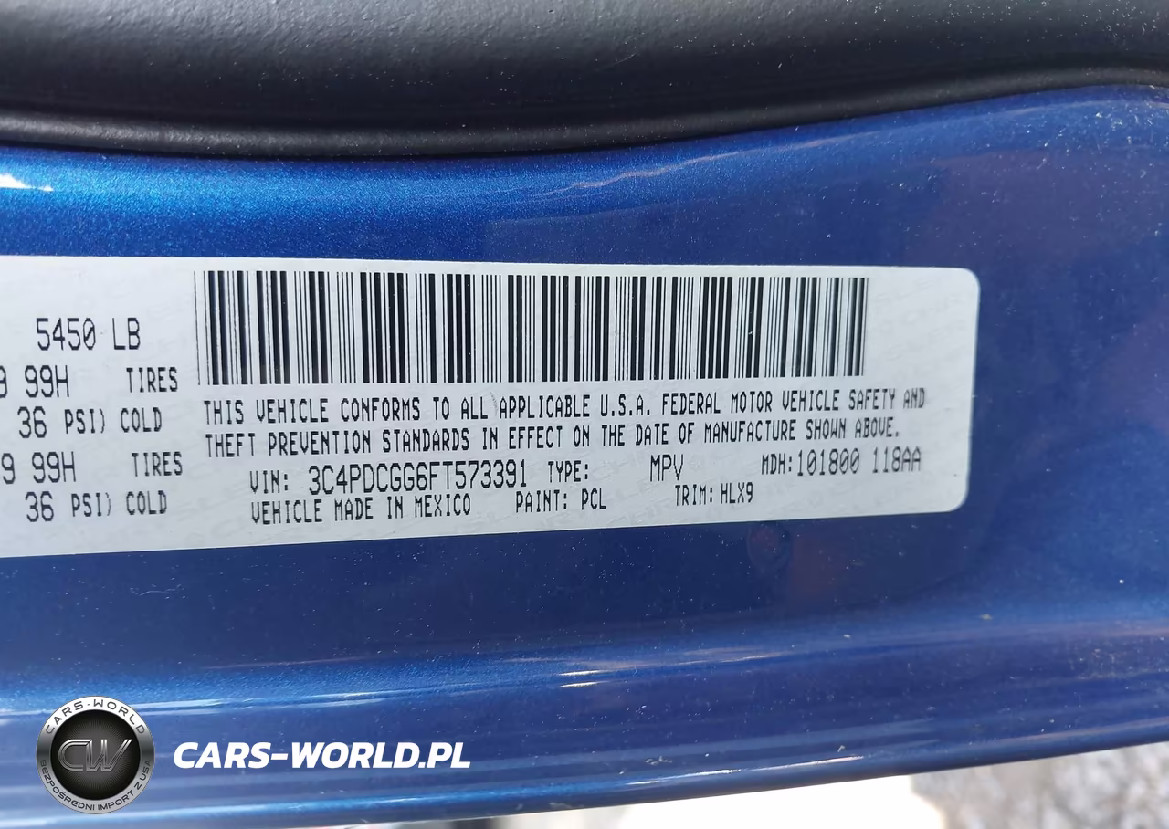 2015 Dodge Journey Crossroad VIN:3C4PDCGG6FT573391 - 9