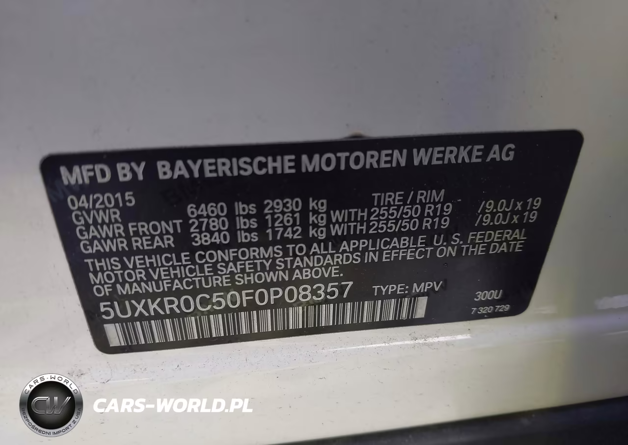 2015 BMW X5 xDrive35I VIN:5UXKR0C50F0P08357 - 9